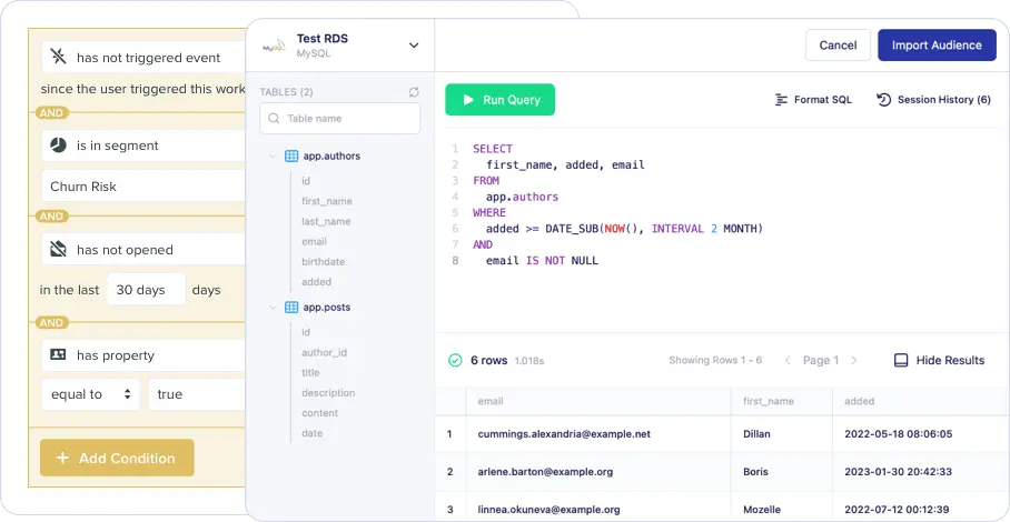 Build and target highly-specific user segments