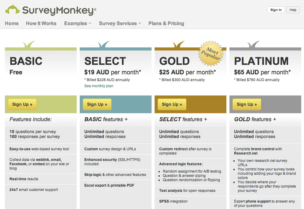 SurveyMonkey Example SurveyMonkey Example