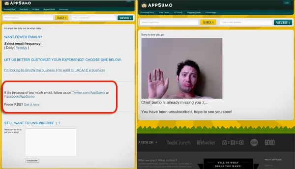 Email Marketing Unsubscribe Handling