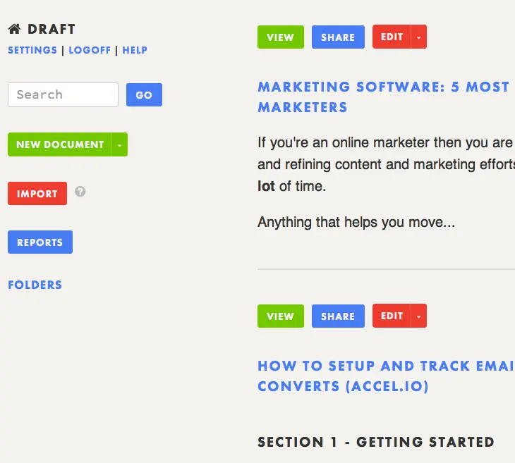 draft-multiple-projects