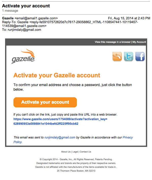 Gazelle_Activation_Email