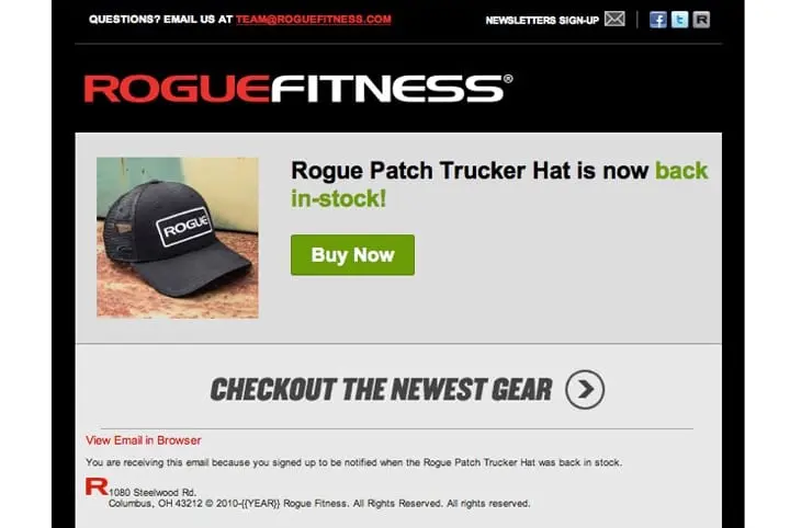 Rogue retention email