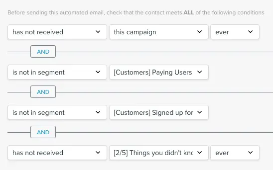 vero campaign conditions