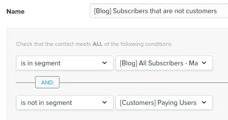 vero dynamic segment example
