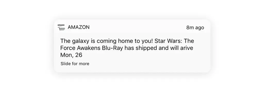 push messages amazon