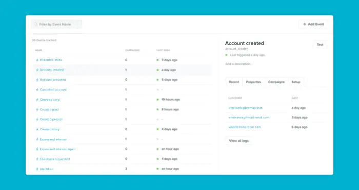 Vero Mailchimp alternatives example