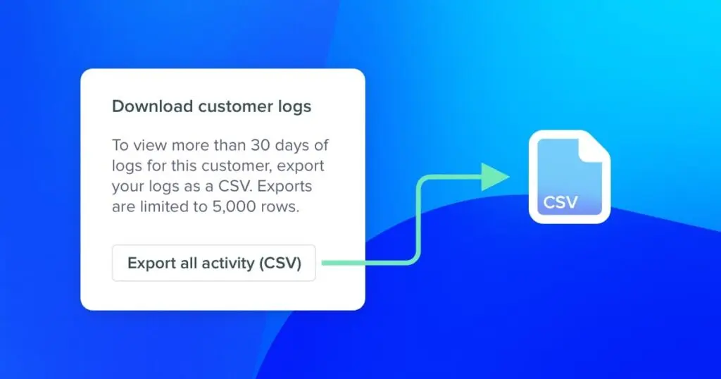 Download Customer logs UI