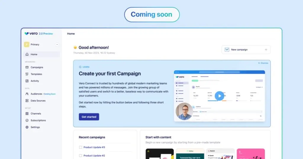 New Vero 2.0 UI preview