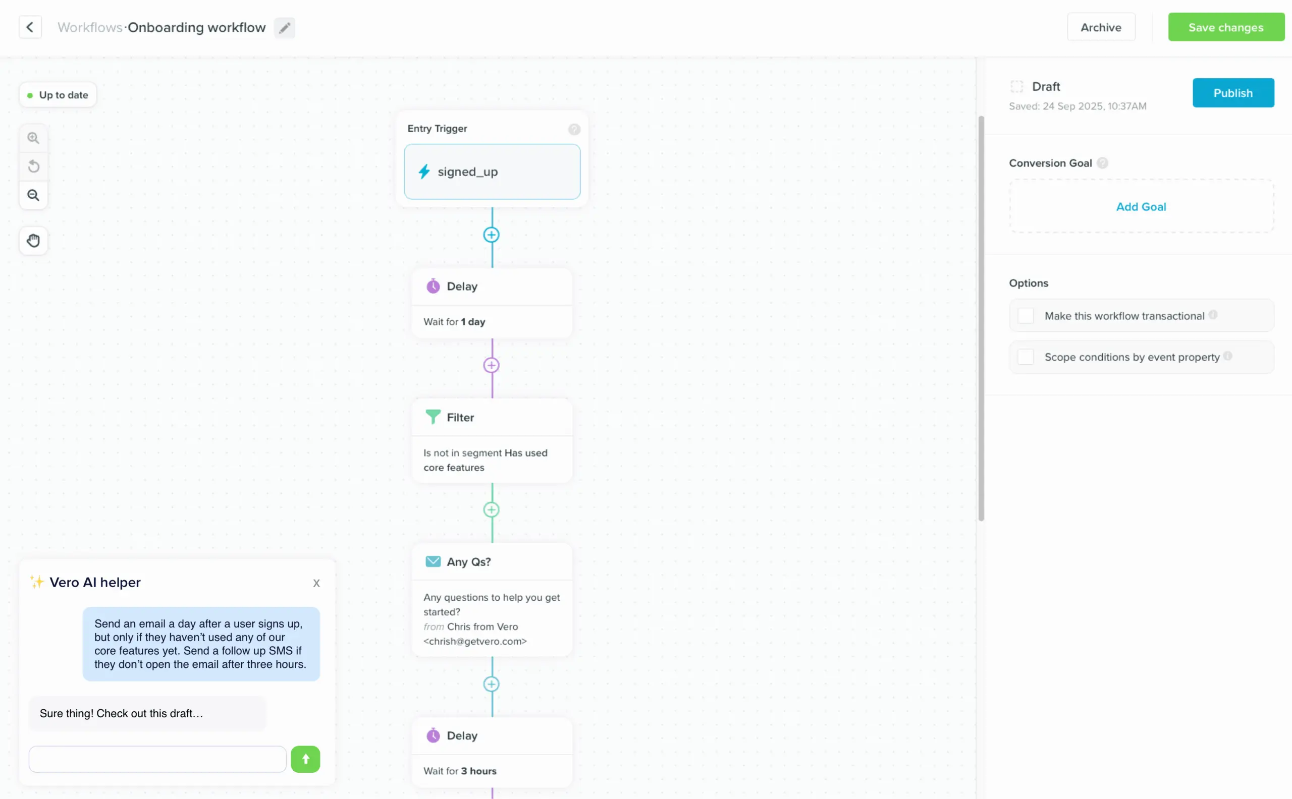 Journeys in Vero with AI