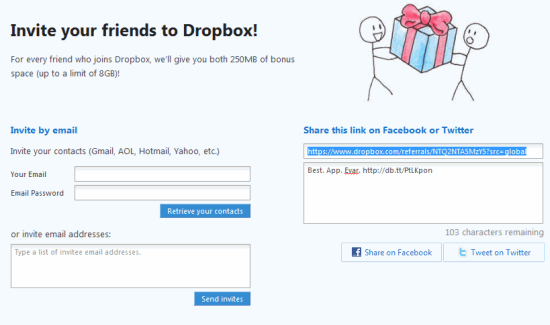 dropbox customer retention email example