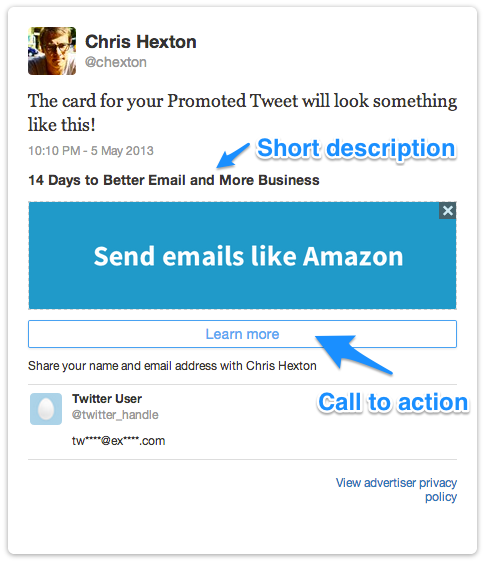 example twitter card
