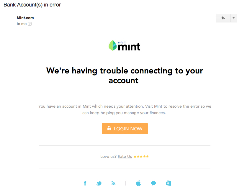 mint retention email