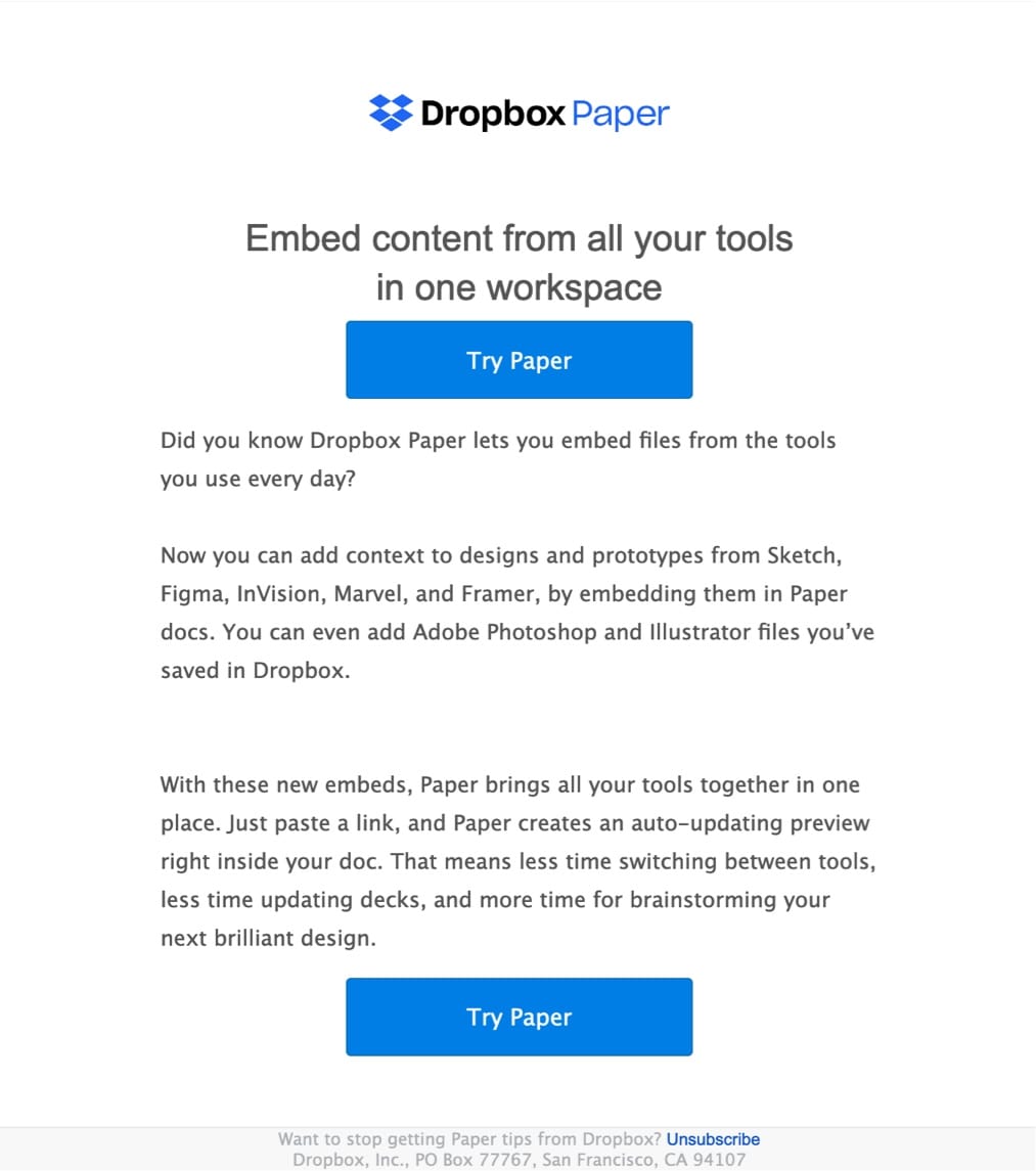 email-marketing-best-practices-dropbox-paper