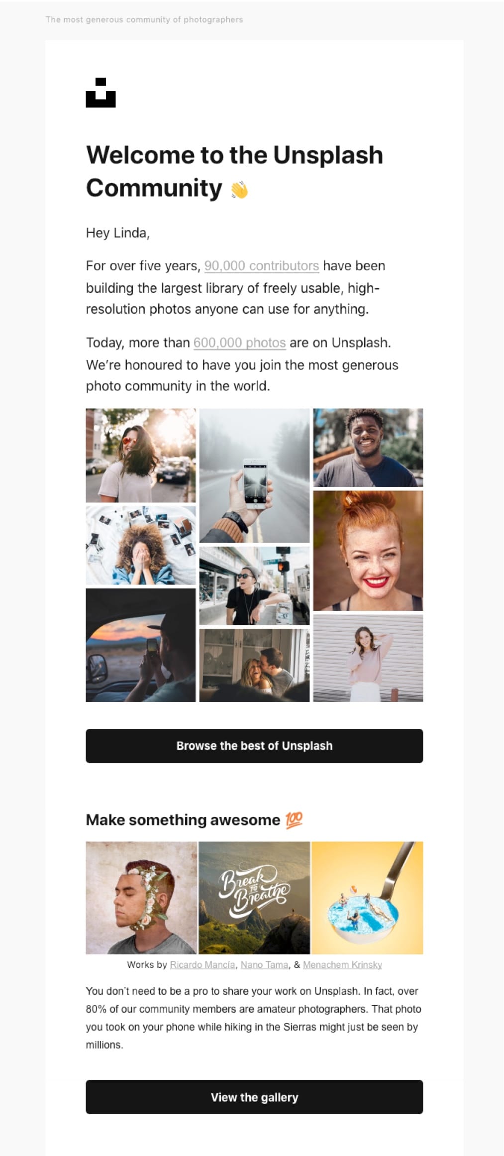 email example unsplash