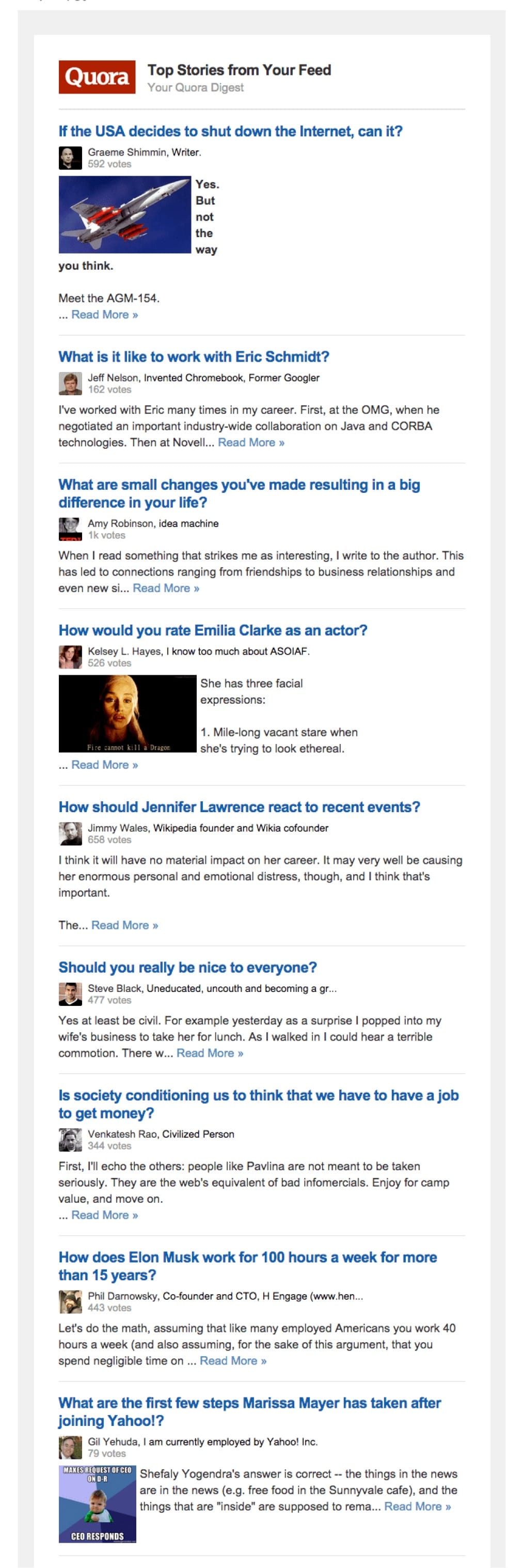 email example quora (clickbait email)