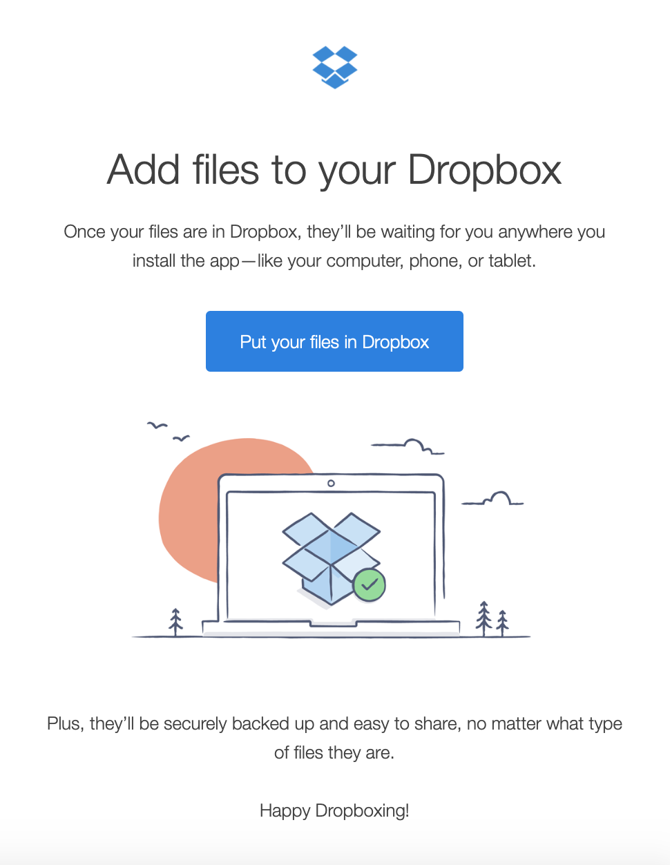dropbox onboarding email reduce customer churn