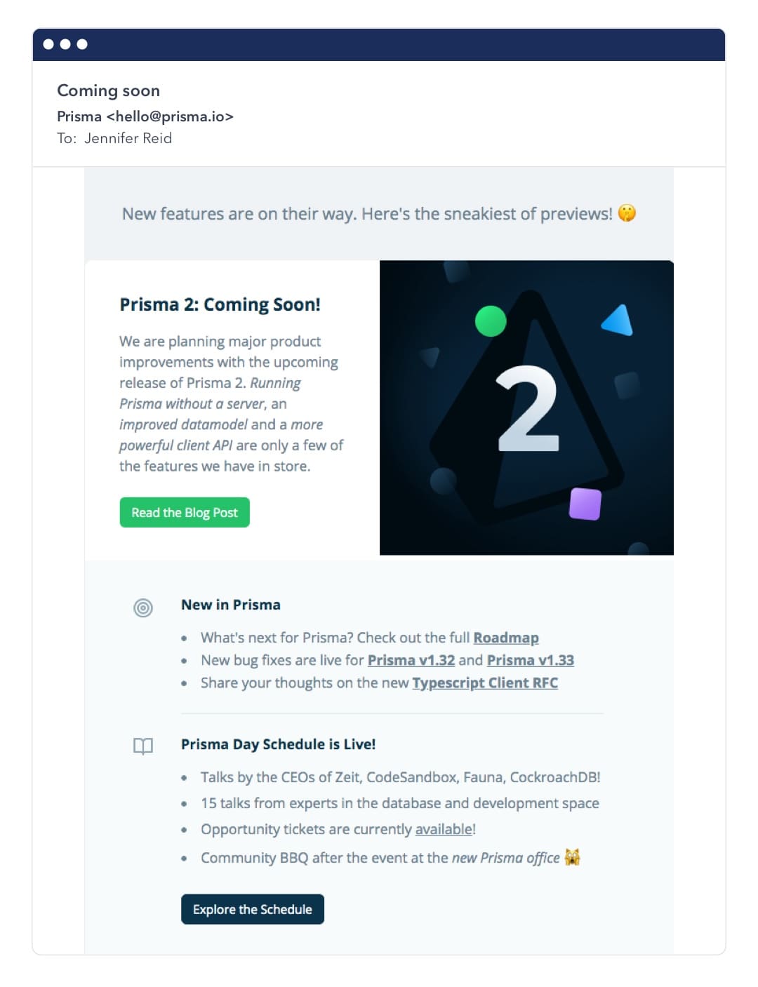 html email template prisma