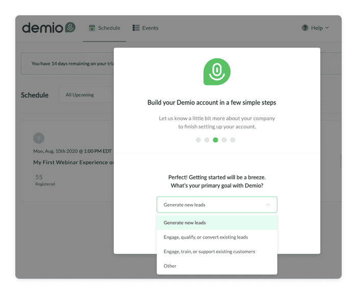 Demio free trial emails example